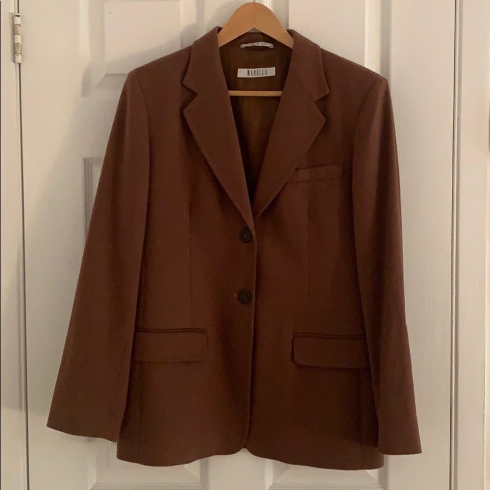 Oversized camel/rusted color blazer